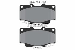 Set placute frana Textar 2168001