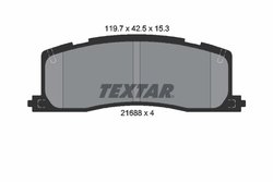 Set placute frana Textar 2168801