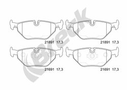 SET PLACUTE FRANA BRECK 21691 00 702 00 - Compatibil cu ALPINA, BMW