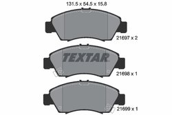 SET PLACUTE FRANA TEXTAR 2169701 - Compatibil cu HONDA