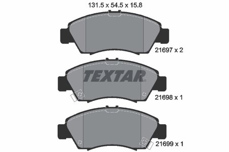 Set placute frana Textar 2169701