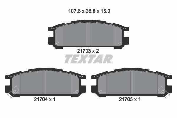 Set placute frana Textar 2170301