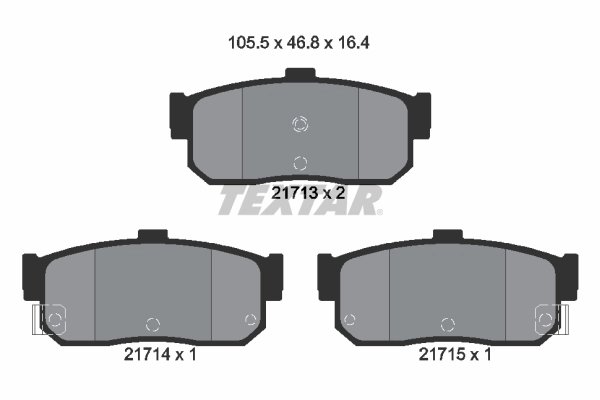 Set placute frana Textar 2171301
