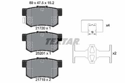 SET PLACUTE FRANA TEXTAR 2172001 - Compatibil cu FIAT, SUZUKI