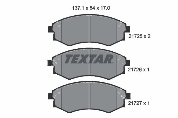 Set placute frana Textar 2172501