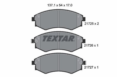 Set placute frana Textar 2172501