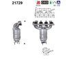 CATALIZATOR AS 21729 - Compatibil cu OPEL, VAUXHALL