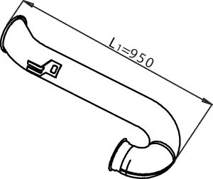 RACORD EVACUARE DINEX 21739 - Compatibil cu DAF