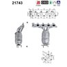 CATALIZATOR AS 21743 - Compatibil cu OPEL, VAUXHALL