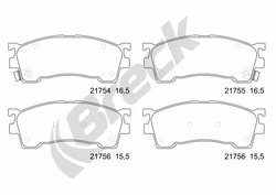 Set placute frana Breck 21755 00 701 10