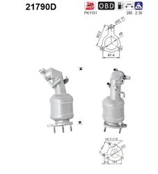 CATALIZATOR AS 21790D - Compatibil cu CHEVROLET, OPEL, VAUXHALL
