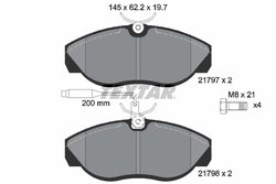 Set placute frana Textar 2179701
