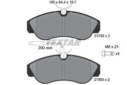 Set placute frana Textar 2179901