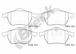Set placute frana Breck 21829 00 701 00