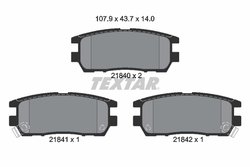 Set placute frana Textar 2184002