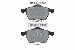 Set placute frana Textar 2184802