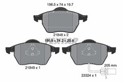Set placute frana Textar 2184903