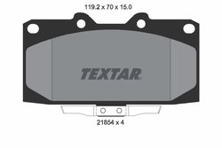 Set placute frana Textar 2185401