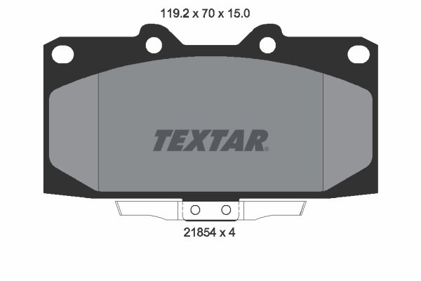 SET PLACUTE FRANA TEXTAR 2185401 - Compatibil cu NISSAN, SUBARU