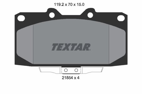 SET PLACUTE FRANA TEXTAR 2185401 - Compatibil cu NISSAN, SUBARU