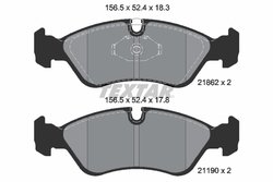 Set placute frana Textar 2186201