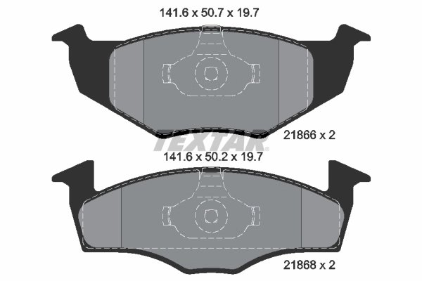 SET PLACUTE FRANA TEXTAR 2186603 - Compatibil cu SEAT, VW