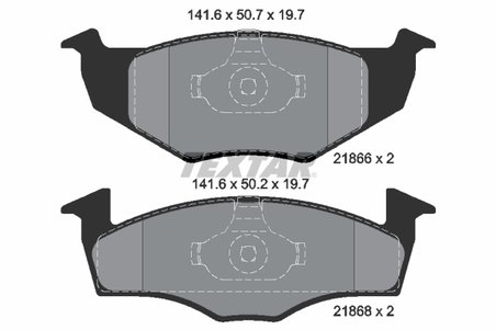 SET PLACUTE FRANA TEXTAR 2186603 - Compatibil cu SEAT, VW