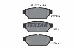 Set placute frana Textar 2187202