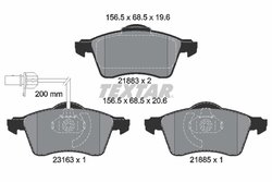 SET PLACUTE FRANA TEXTAR 2188501 - Compatibil cu VW