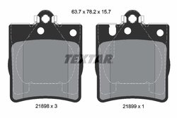 Set placute frana Textar 2189803