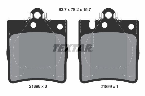 SET PLACUTE FRANA TEXTAR 2189803 - Compatibil cu MERCEDES-BENZ