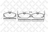 Set placute frana Stellox 219 002B-SX