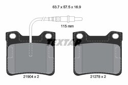 Set placute frana Textar 2190403