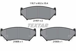 Set placute frana Textar 2190701