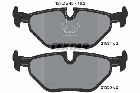 SET PLACUTE FRANA TEXTAR 2193404 - Compatibil cu BAIC, SAAB