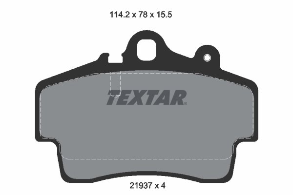SET PLACUTE FRANA TEXTAR 2193702 - Compatibil cu PORSCHE
