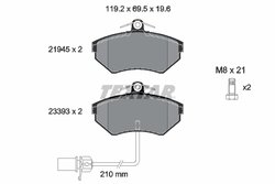 Set placute frana Textar 2194504