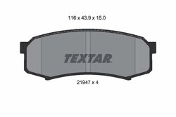 Set placute frana Textar 2194701