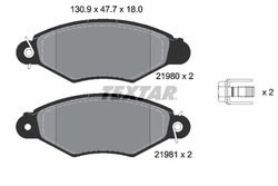 Set placute frana Textar 2198004