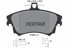 Set placute frana Textar 2198304