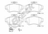 SET PLACUTE FRANA BRECK 21983 00 701 10 - Compatibil cu MITSUBISHI, VOLVO