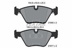 SET PLACUTE FRANA TEXTAR 2199003 - Compatibil cu BMW