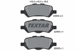Set placute frana Textar 2200301