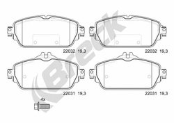 SET PLACUTE FRANA BRECK 22031 00 701 10 - Compatibil cu MERCEDES-BENZ
