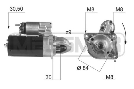 ELECTROMOTOR ERA 220435A - Compatibil cu IVECO, MULTICAR, RENAULT, RENAULT TRUCKS