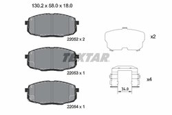 Set placute frana Textar 2205203