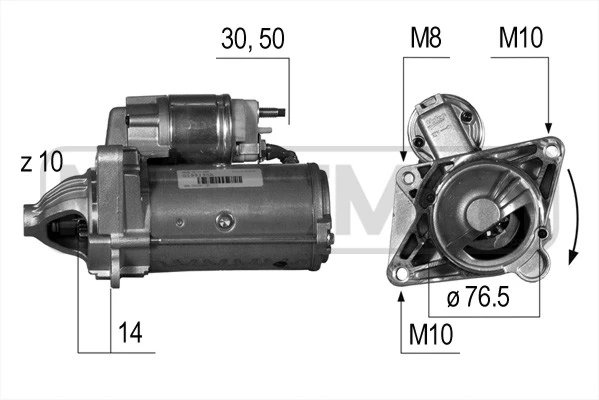 ELECTROMOTOR ERA 220529A - Compatibil cu MERCEDES-BENZ, NISSAN, OPEL, RENAULT, VAUXHALL