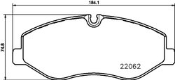 Set placute frana Textar 2206201