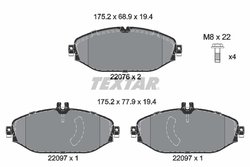 Set placute frana Textar 2207601