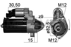 ELECTROMOTOR ERA 220870A - Compatibil cu AUDI, SEAT